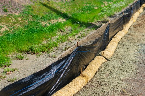 Straw Wattle Installation in Fort Myers